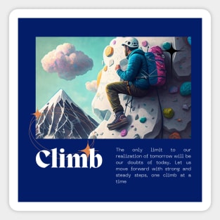 One Climb at a Time Magnet